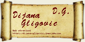 Dijana Gligović vizit kartica